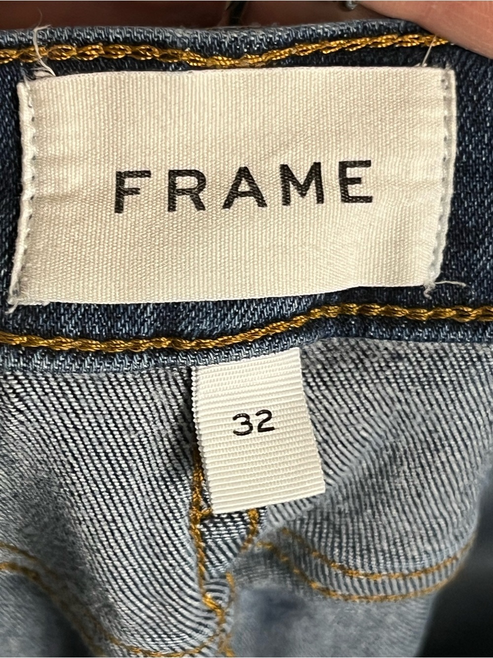 FRAME Le High Flare Jeans Dublin Dark Wash High Rise 32 - Picture 10 of 12
